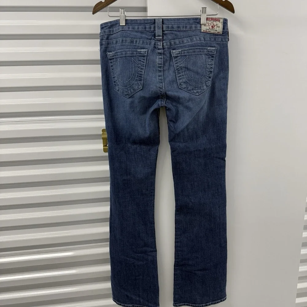 True‎ Religion Jeans 31x32 Blue Straight Bootcut USA Made Y2K Denim